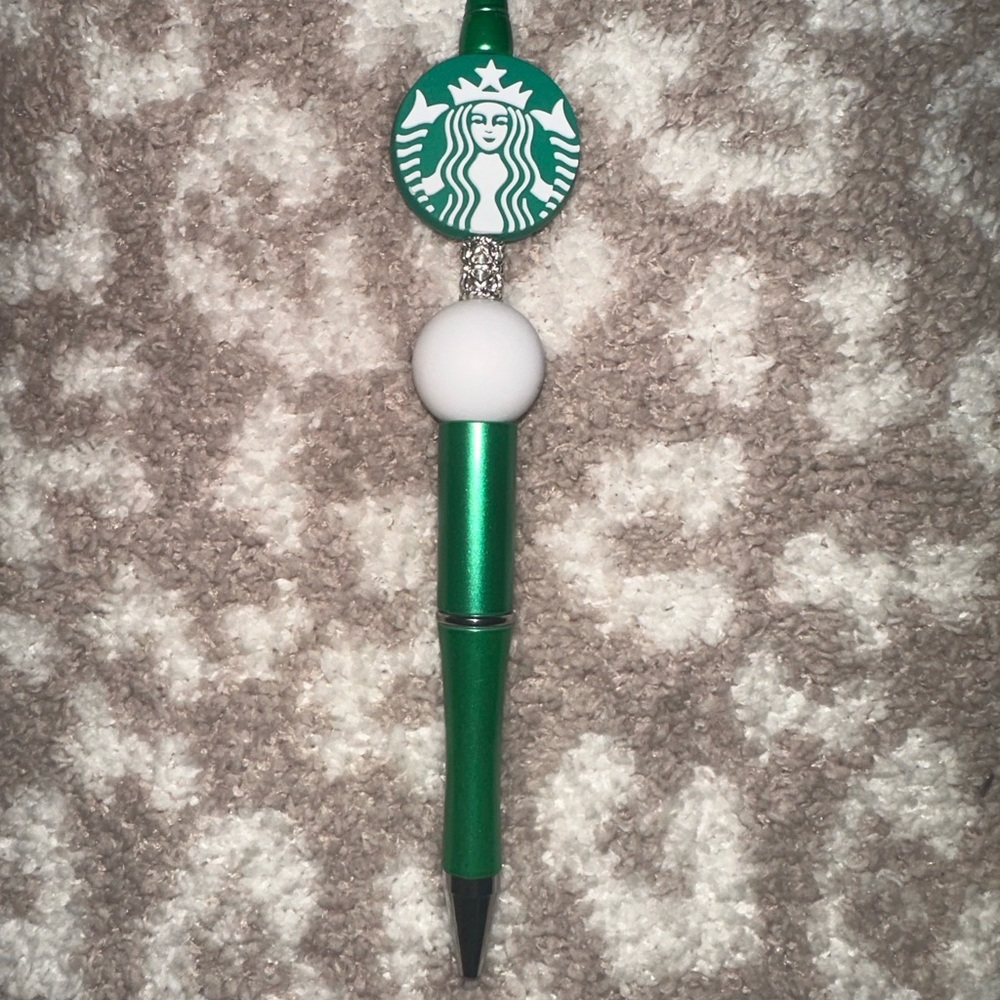 Starbucks Green and White Pen